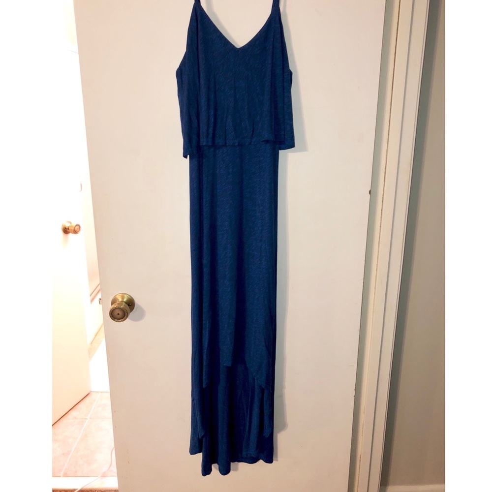 Royal blue high-low dress